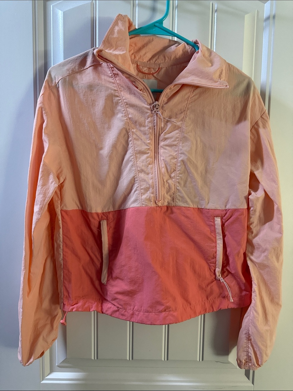 all in motion Peach Tie-Front Lightweight Jacket